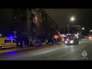 ‍Огнеборцы МЧС России ликвидировали пожар в квартире на 9 этаже