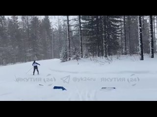 Как спортсмены проходят дистанцию на Спартакиаде зимних видов спорта Якутии в Алдане