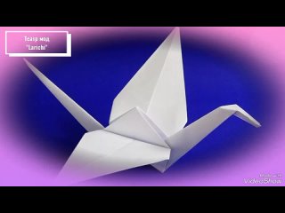 Изготовление журавлика из бумаги в технике оригами