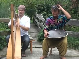 Hang drum Celtic harp Alizbar, Amin Varkonyi - кельтская арфа, ханг