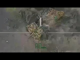 ️  ️Destruction of a British 155 mm self-propelled camouflaged AS-90 gun (mistaken for AHS Krab) in the direction of Avdeevka by