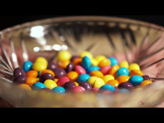 DonnaASMR Binaural ASMR. Eating Skittles (Ear-to-Ear Whispering, Clicking & Crinkles)
