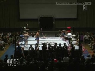 SMASH 19  FUNAKI, Kana & Yoshiaki Fujiwara vs Genichiro Tenryu, Syuri & TAJIRI