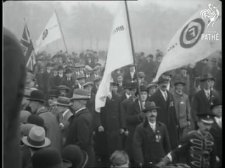 Марш 10 тыс. британских фашистов в Гайд-парке, Лондон (1934 год)