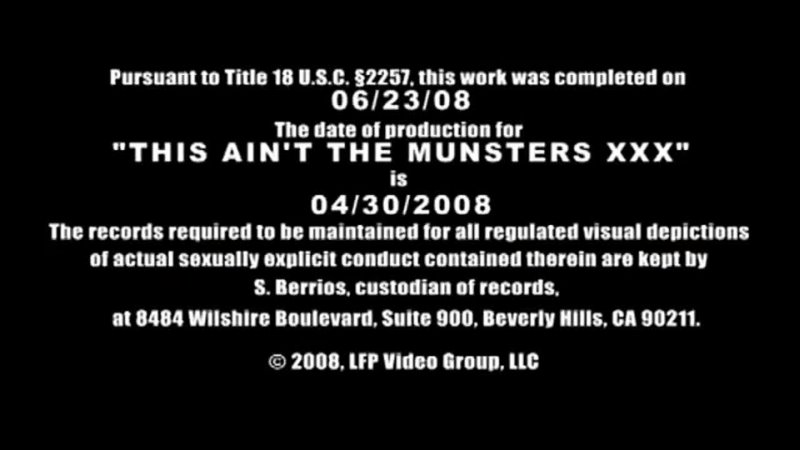 This aint the munsters xxx parody