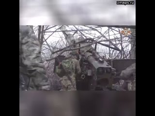 Артиллерия бригады “Кальмиус“ продолжает громить опорные пункты украинских националистов  Расчет ору
