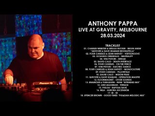 ANTHONY PAPPA - Live at Gravity, Melbourne