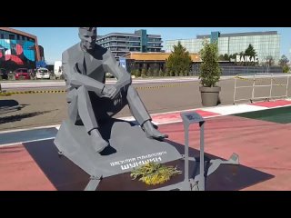 В Олимпийском парке в Сочи установили необычную скульптуру Василия Шукшина