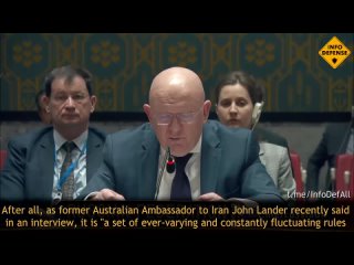 Statement by Permanent Representative Vassily Nebenzia at UNSC briefing on threats to peace and security posed by US strikes aga