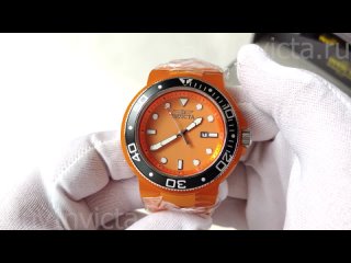 Invicta Pro Diver Anatomic Neon Lume 38063 Полностью Светящиеся Оранжевые Мужские Часы Инвикта Про Дайвер