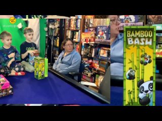 Bamboo Bash 2021 | Bamboo Bash - Bower Family Learns #120 Click Clack Lumberjack family game Перевод