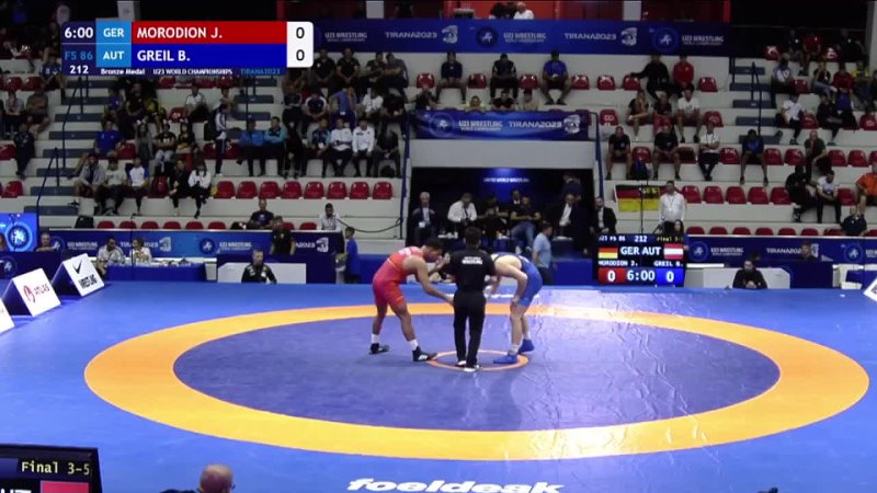 FS World2023 U23 86kg 3 Joshua Philipp David MORODION ( GER) vs. Benjamin GREIL (