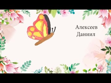 Анимация "Бабочки-красавицы"