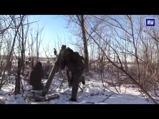 Roaming mortars from the Vostok group of troops destroyed enemy strongholds in the South Donetsk direction