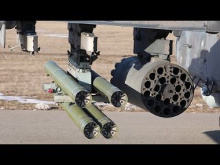 Экипаж ударно-штурмового вертолета Ка-52 уничтожил опорный пункт и живую силу Вооруженных сил Украины на... (видео)