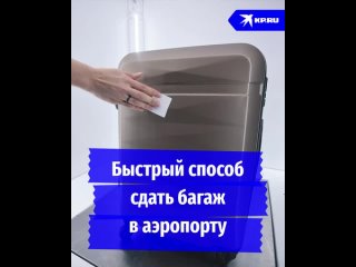 Быстрый способ сдать багаж в аэропорту