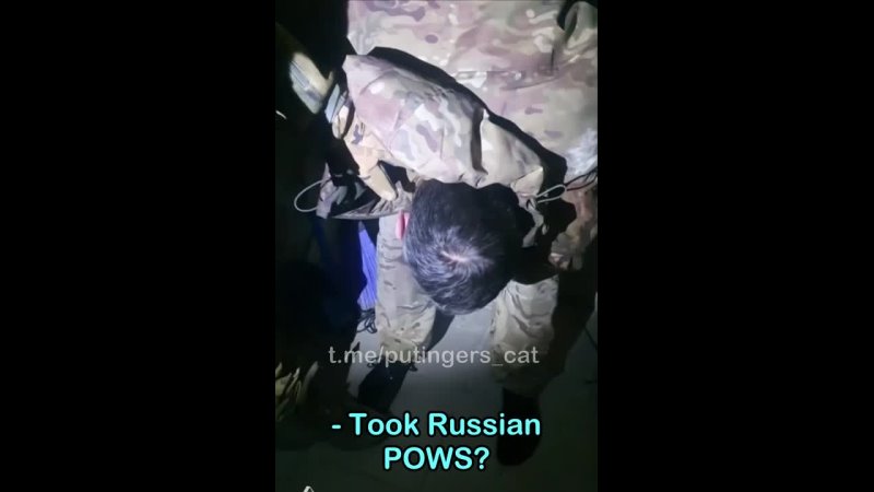 This is a part of the video depicting the interrogation of an Azov company commander captured during the