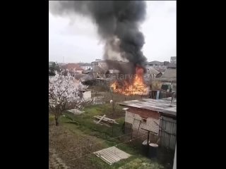 И еще один пожар произошел в Динской