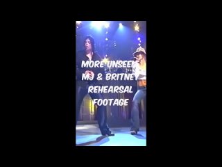 NEW RARE FOOTAGE - Michael Jackson Rehearsing - TWYMMF w_ Britney Spears - 30th