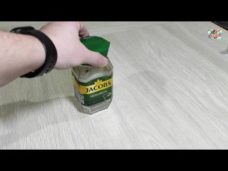 DIY Не выбрасывайте пустые банки. Ночник, светильник своими руками. Поделки из банок. Стяжки. Декор.mp4