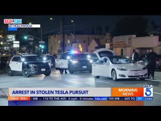 🇺🇸 Украденная Tesla разрядилась во время автомобильной погони в Лос-Анджелесе