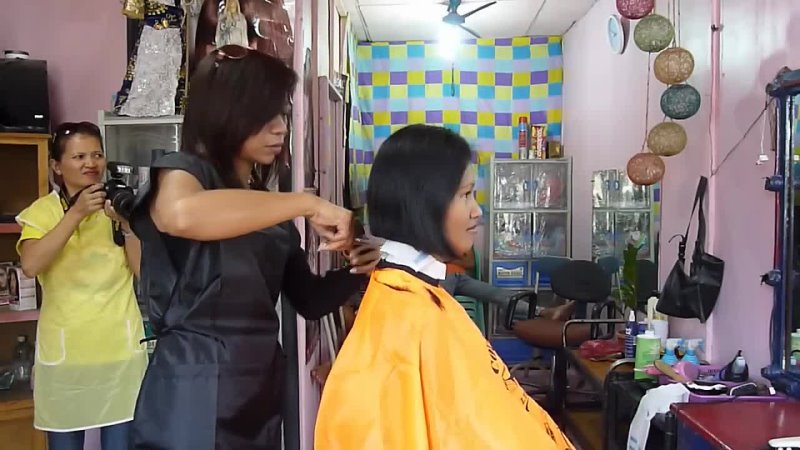FUNHAIRCUT channel - Back to Maricel´s extreme hair cut