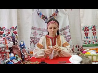 Мастер-класс “Тряпичная кукла Благодать из платка(Белёвская мадонна)_Белёв_СОШ 4_Сазонова А_17лет_Народная кукла мк