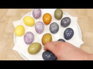 Яйца на Пасху (без химии) - Всего 2 натуральных красителя. Красивые Пасхальные Яйца