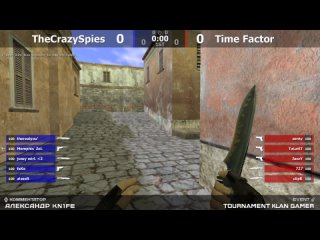 1/8 турнира по CS 1.6 от проекта ““Klan Gamer““ [Time Factor -vs- TheCrazySpies] @kn1feTV