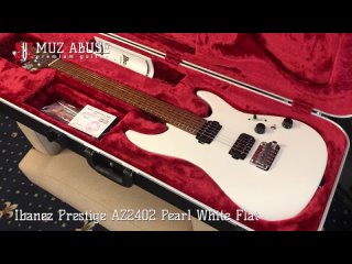 Ibanez Prestige AZ2402 Electric Guitar - Pearl White Flat