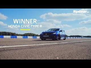 Honda Civic Type R vs Hyundai i30N vs Renault Megane RS Cup 280  Drag Races  Top Gear