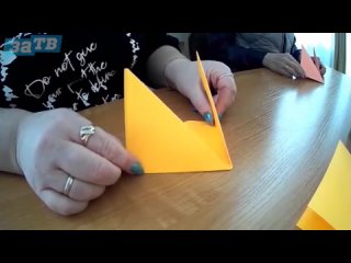Мастер-класс от Ольги Дибиной. Котик в технике оригами.