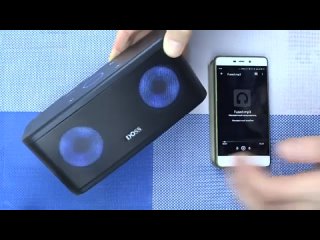 DOSS SoundBox Plus Bluetooth динамик 16Вт с подсветкой сенсорным управлением обзор бюджетной колонки