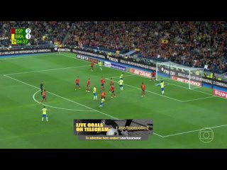 Гол Эндрика в ворота сборной Испании