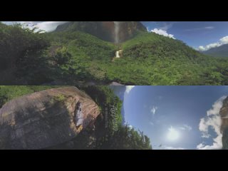 360°, Angel Falls, Venezuela. Aerial 8K video