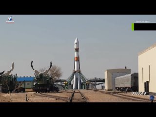 Запуск ракеты-носителя Союз-2.1б  со спутником Ресурс-П №4 с космодрома Байконур