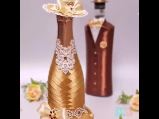Декор бутылки шампанского