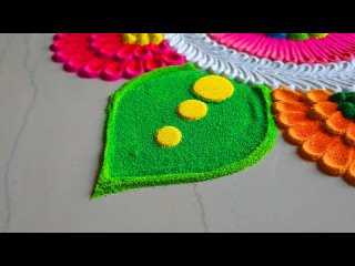 Satisfying video   Sand art   Tulasi Vivah rangoli   New year rangoli design