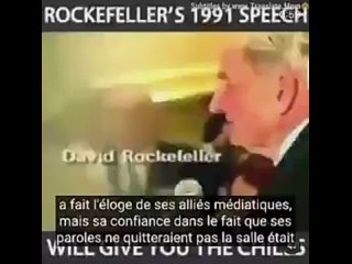 Discours de Rockefeller de 1991:
