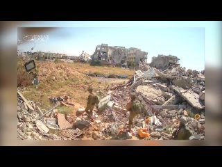 New footage of the al-Qassam brigades targeting the IDF in the area east of the city of Khan Yunis in the Gaza Strip