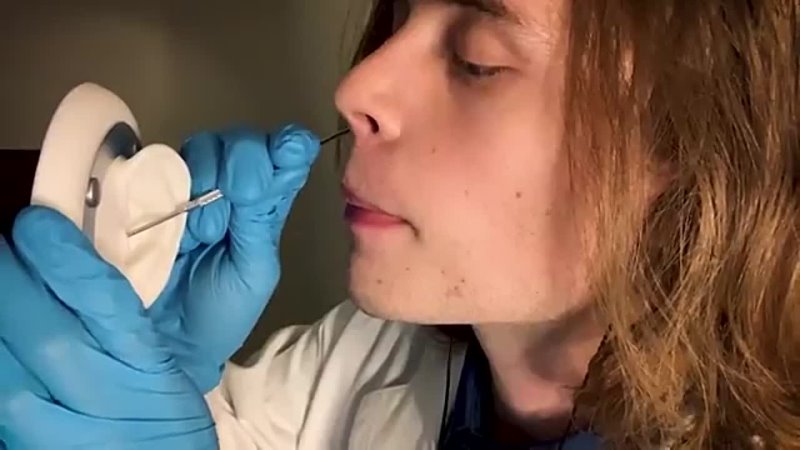 ASMR DEEP EAR CLEANING EXAM CLOSE WHISPERING ( DOCTOR