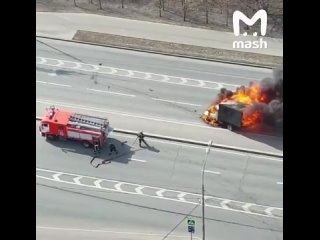 Взрыв газового баллона на улице Лобачевского в Москве