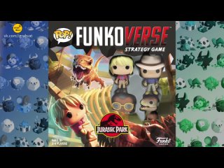 Funkoverse Strategy Game: Jurassic Park 100 [2020] | Jurassic Park Raptor and Scientists Funkoverse First Look... [Перевод]