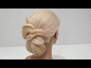 Вечерняя Прическа. Легкий способ сделать СЕБЕ. Evening Hairstyle. Easy way to do MYSELF.