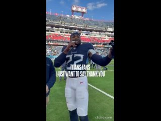 Derrick Henry says goodbye to Titans fans