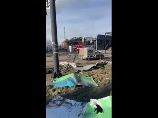 ‼️🇷🇺🇺🇦 Infolge eines nächtlichen Raketenangriffs auf den Bahnhof Konstantinowka wurden Züge mit Personal und Munition der ukrain