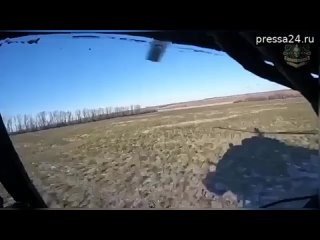 На первом видео, снятом с земли, - поражение выстрелом из ПЗРК, предположительно, Ми-8.   На второ