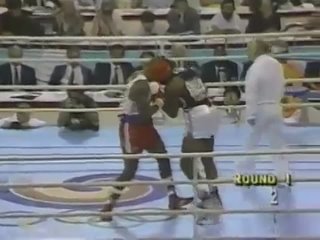 Леннокс Льюис - Риддик Боу / Riddick Bowe vs Lennox Lewis Olympic final 1988 ktyyjrc  - hbllbr ,je / riddick bowe vs lennox