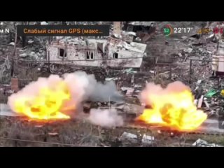 Море огня: мощный удар сжёг БМП врага у Георгиевки-Курахово.
