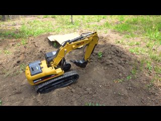 RC Drill Exacavator at work Construction Tractor Remote Control Truck